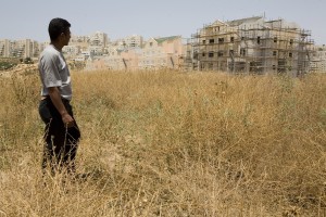 The settlement of Modiin Elit encroaches into Bilin land